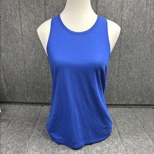 Athleta Blue Fitted Sleeveless Tank Top
